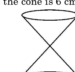 Two identical cones joined at their tips, one pointing up and the other pointing down, like an hourglass.
